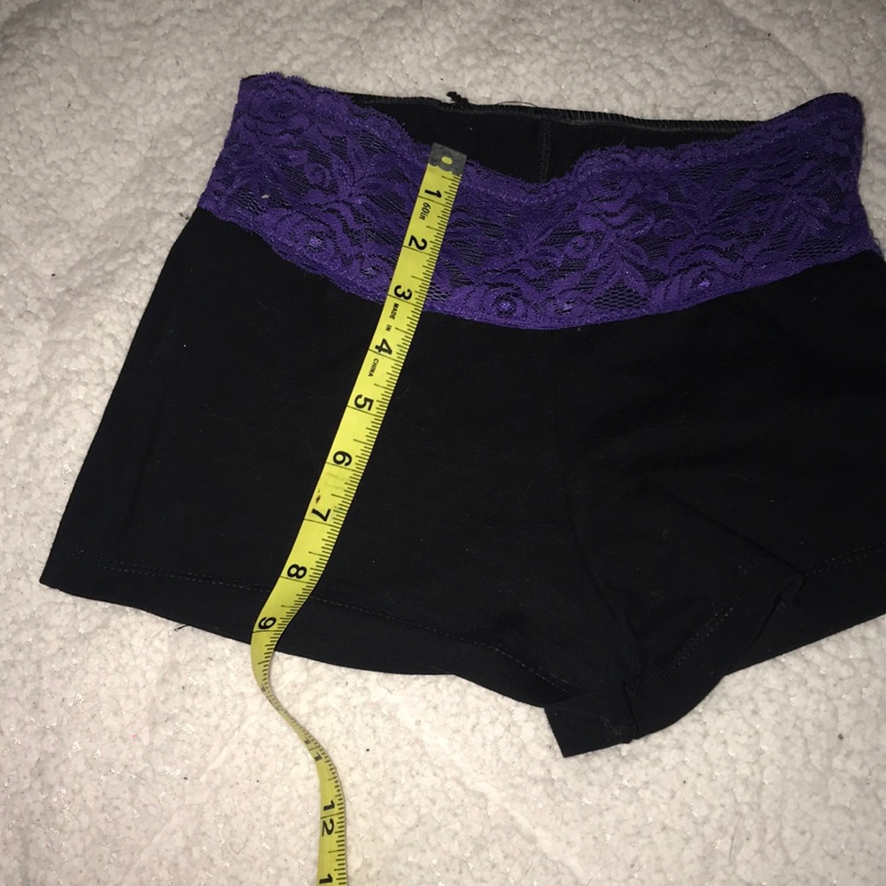 Purple Lace Dance Shorts - Picture 4 of 7